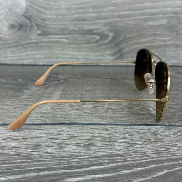 Ray-Ban 58014 Gold Metal Frame Aviator Sunglasses Brown Lenses **Frames Only** - Picture 6 of 14